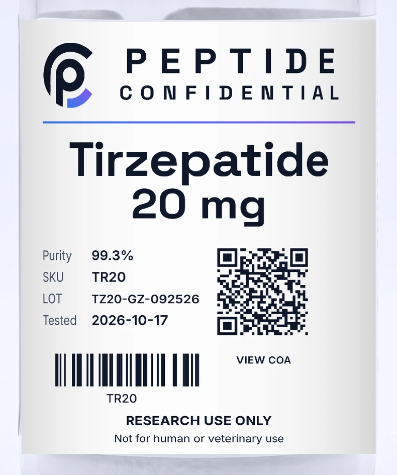 Tirzepatide 20mg label